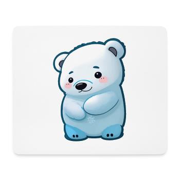 Totally cute polar bear - Mouse Pad (horizontal) - white - Front