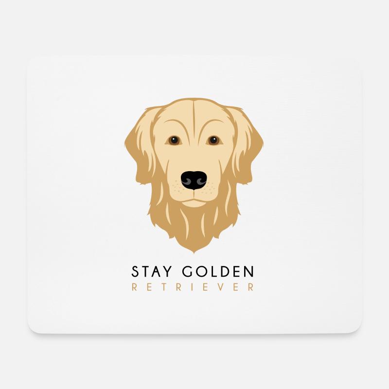 Golden Retriever - Dark - Mousepad (Querformat) - Weiß