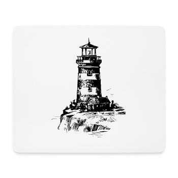 Lighthouse Shirt · Ocean side · Gift - Mouse Pad (horizontal) - white - Front