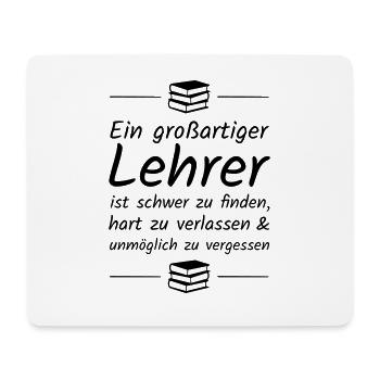 A great teacher is hard to find - Mouse Pad (horizontal) - white - Front