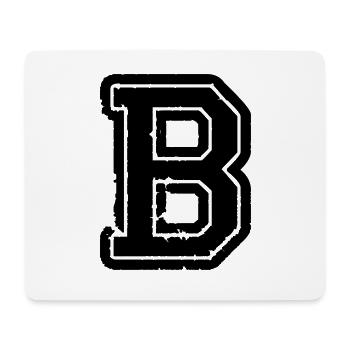 B letter - Mouse Pad (horizontal) - white - Front