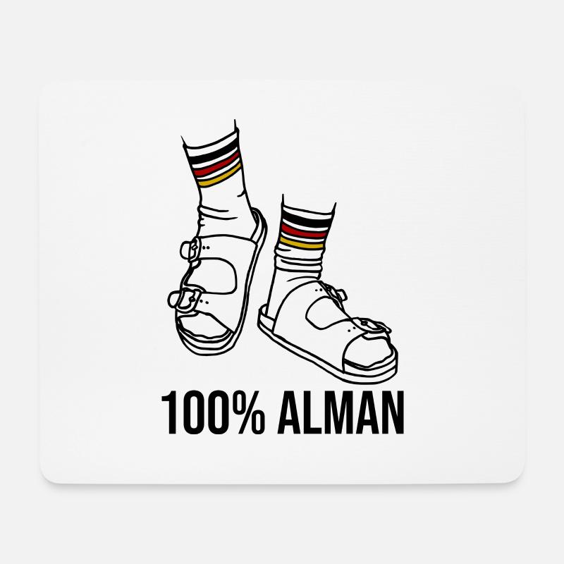 Stereotyp Deutsch Alman - Mousepad (Querformat) - Weiß