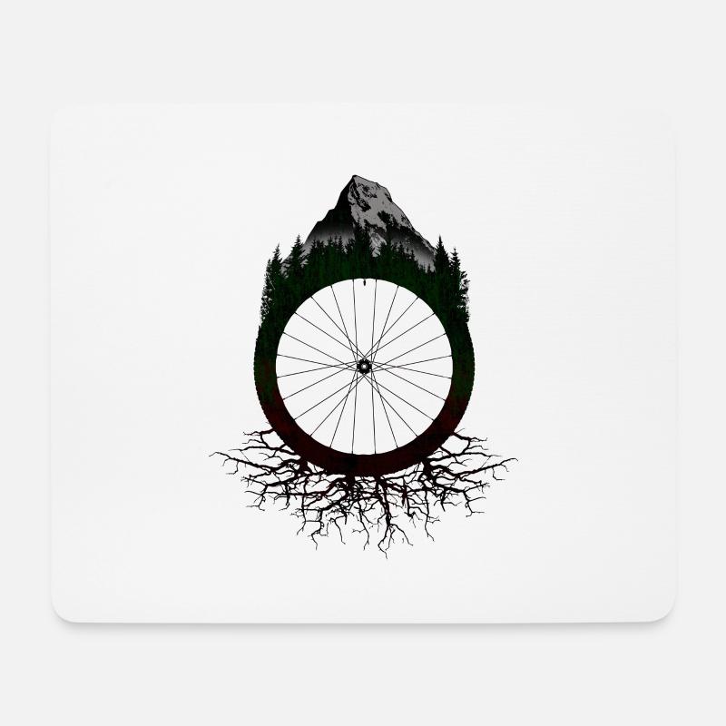 MTB - Mousepad (Querformat) - Weiß