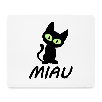 Cat meow / cute kitten / NEW as a sticker - Mouse Pad (horizontal) - white - Front