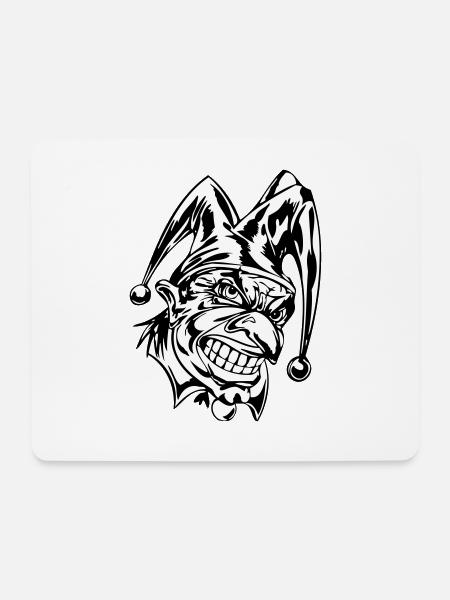 clown 004 - Mouse Pad (horizontal) - white
