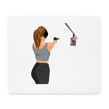 Shooting range Princess Shooting Club Shooter - Mouse Pad (horizontal) - white - Front