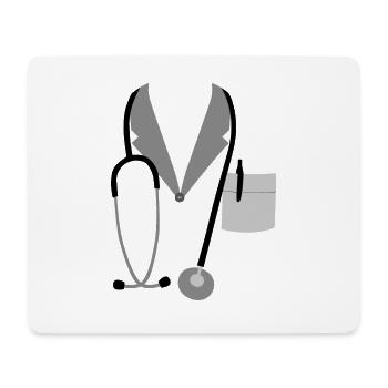 CORONA DOCTOR mask face mask - Mouse Pad (horizontal) - white - Front