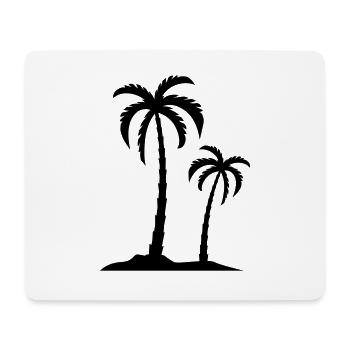 paume - Tapis de souris (format paysage) - blanc - Devant