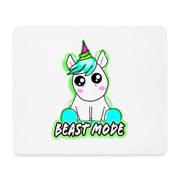 Beast mode - Mouse Pad (horizontal) - white - Front