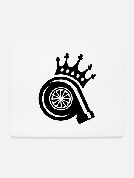 TUNING, TURBO LADER KING - Mousepad (Querformat) - Weiß