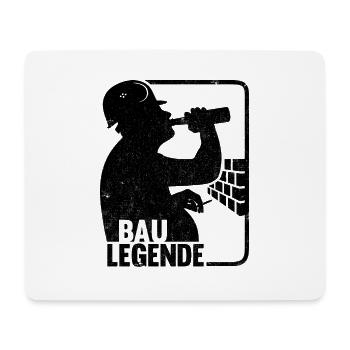 BAU LEGENDE AUF DEM BAU - Mousepad (Querformat) - Weiß - Vorne