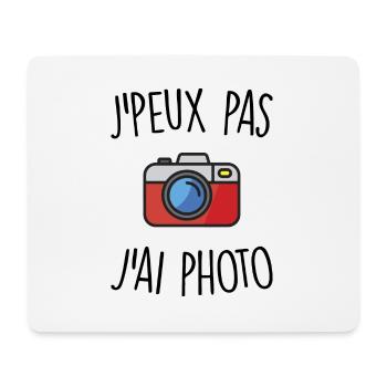 J'peux pas j'ai photo - Tapis de souris (format paysage) - blanc - Devant