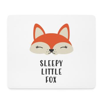 MÜDER KLEINER FUCHS - Mousepad (Querformat) - Weiß - Vorne