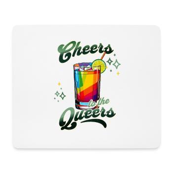 Cheers to the Queers - Mousepad (Querformat) - Weiß - Vorne