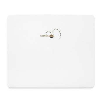 Acoustic Guitar Logo - Mouse Pad (horizontal) - white - Front