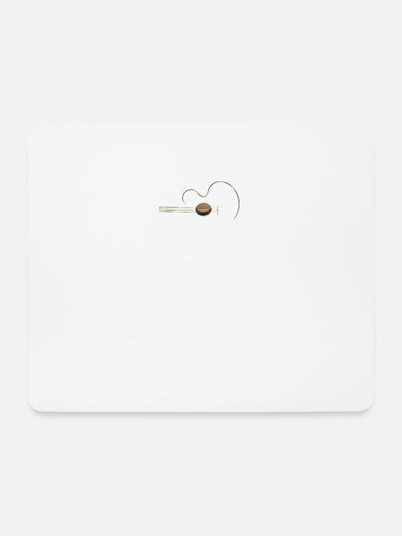 Acoustic Guitar Logo - Mouse Pad (horizontal) - white