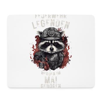 Feuerwehr Legenden sind im Mai geboren - Mousepad (Querformat) - Weiß - Vorne