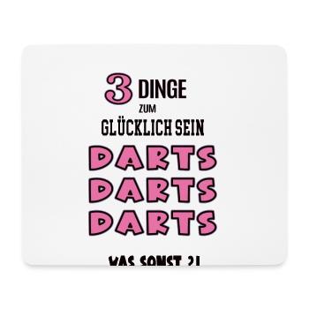 Darts Was Sonst Spiel Darterin Spielerin Dart - Mousepad (Querformat) - Weiß - Vorne
