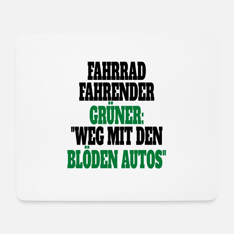 Witze Grüne Die Grünen Habeck Baerbock Partei - Mousepad (Querformat) - Weiß