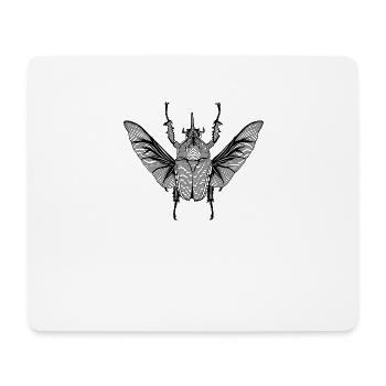 Kaefer Line Art Tier Natur Design - Mousepad (Querformat) - Weiß - Vorne