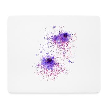 blume,floral, graffiti,malerei,aquarell,abstrakt - Mousepad (Querformat) - Weiß - Vorne