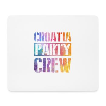 Croatia Party Crew - Mouse Pad (horizontal) - white - Front