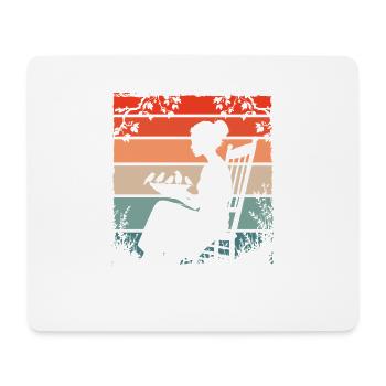alimentation des oiseaux - Tapis de souris (format paysage) - blanc - Devant