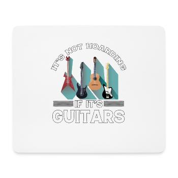 Ce n’est pas de la thésaurisation si ce sont des guitares - Tapis de souris (format paysage) - blanc - Devant