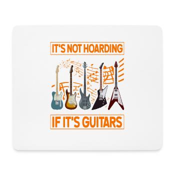 Ce n’est pas de la thésaurisation si ce sont des guitares - Tapis de souris (format paysage) - blanc - Devant