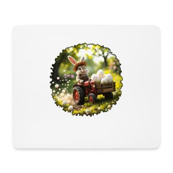Osterhase - Mousepad (Querformat) - Weiß - Vorne