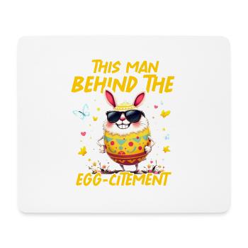 Dieser Mann hinter dem Eier-Zitat - Mousepad (Querformat) - Weiß - Vorne