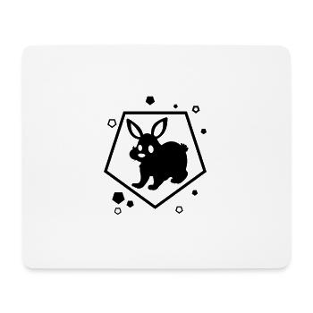 Lapin - Lapin Nature Pâques - Tapis de souris (format paysage) - blanc - Devant