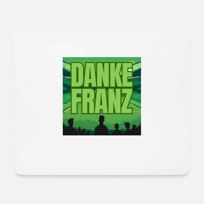Wir sagen Danke Franz! - Mousepad (Querformat) - Weiß