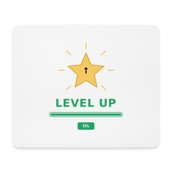 Level Up IRL – Gamer Motivation - Tapis de souris (format paysage) - blanc - Devant