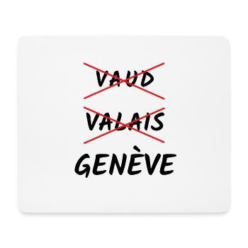 genève humour drapeau et ville de Genève cadeau - Tapis de souris (format paysage) - blanc - Devant