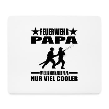 Feuerwehr - Mousepad (Querformat) - Weiß - Vorne