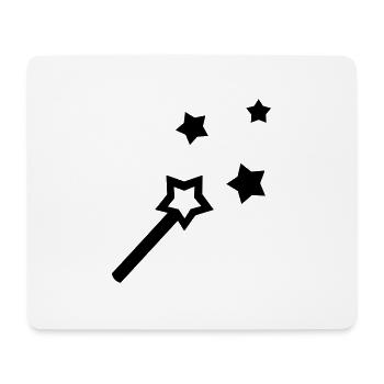 Zauberstab - line - Mousepad (Querformat) - Weiß - Vorne