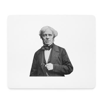 Helden der Wissenschaft: Michael Faraday - Mousepad (Querformat) - Weiß - Vorne