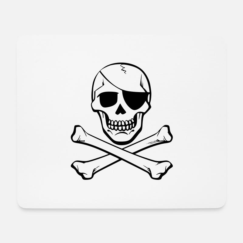 pirat 3 - Mousepad (Querformat) - Weiß