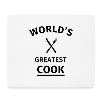 World's Greatest Cook - Mousepad (Querformat) - Weiß - Vorne