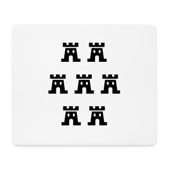 Transylvania Transylvania 232 monochrome - Mouse Pad (horizontal) - white - Front