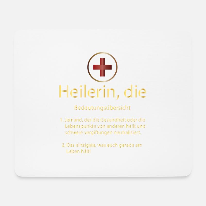 Heilerin, die - Mousepad (Querformat) - Weiß