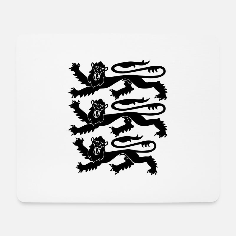England Three Lions - Mousepad (Querformat) - Weiß