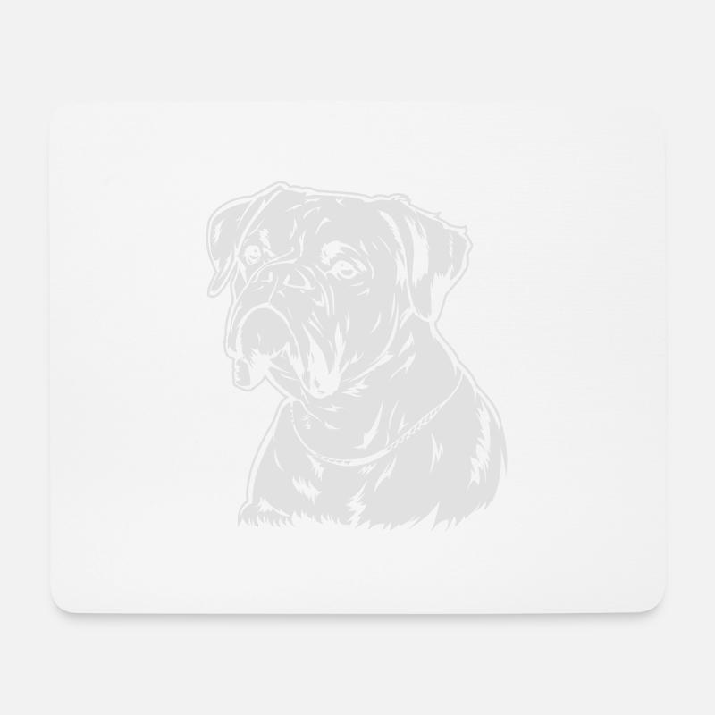 Boxer - Mousepad (Querformat) - Weiß