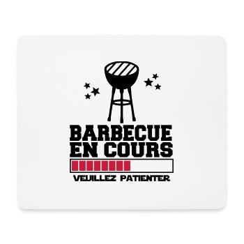 barbecue en cours - Tapis de souris (format paysage) - blanc - Devant