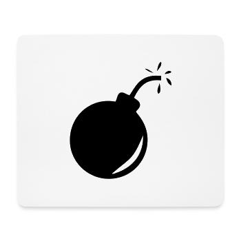 bombe_1 - Tapis de souris (format paysage) - blanc - Devant