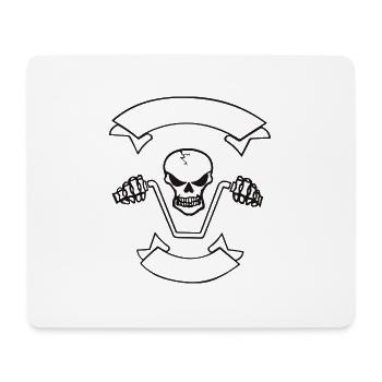 Biker from Hell - Mouse Pad (horizontal) - white - Front