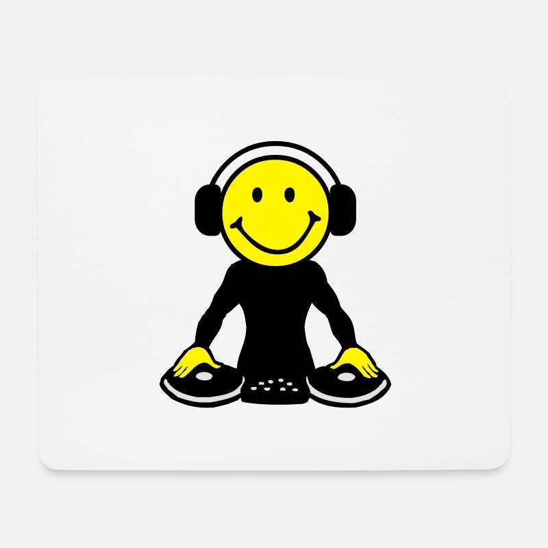 DJ - Mousepad (Querformat) - Weiß