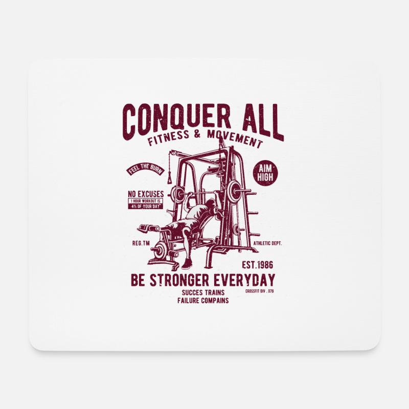 Conquer All - Mouse Pad (horizontal) - white