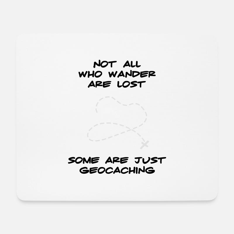 Geocaching - Mousepad (Querformat) - Weiß